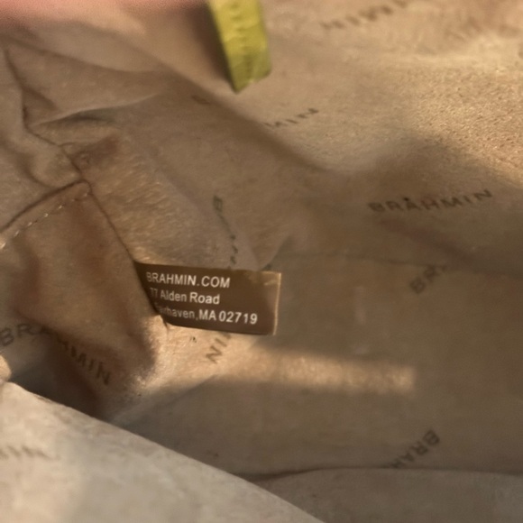 Brahmin Yellow Croc-Embossed Crossbody Bag - Picture 14 of 16